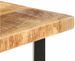 Table haute de bar manguier massif clair et pieds métal noir Atsir 120 cm - Photo n°5