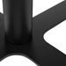 Table haute de bar ronde blanc et pieds en forme de croix acier noir Kooky 70 cm - Photo n°5