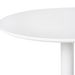 Table haute de bar ronde bois blanc et pieds acier blanc Kobila 60 cm - Photo n°2