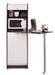 Table haute de cuisine pivotante avec rangement SNACK 131 cm – Meuble gain de place - Photo n°1