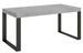 Table industrielle gris ciment et pieds métal anthracite Tiroz 180 cm - Photo n°1