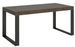 Table industrielle noyer et pieds métal anthracite Tiroz 180 cm - Photo n°1