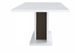 Table rectangulaire à rallonge bois laqué blanc et noir Koyd 180/225 cm - Photo n°5