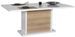 Table lumineuse extensible bois clair et laqué blanc Kay - Photo n°3