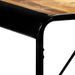 Table manguier massif clair et pieds métal noir Surry 140 cm - Photo n°5