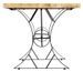 Table manguier massif clair et pieds métal noir Ylence 180 cm - Photo n°3