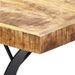 Table manguier massif clair et pieds métal noir Ylence 180 cm - Photo n°5