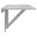 Table murale pliable Gris béton 100x60x56 cm Bois d'ingénierie - Photo n°4