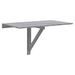 Table murale pliable Sonoma gris 100x60x56 cm Bois d'ingénierie - Photo n°2