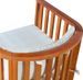 Table ovale et chaises de jardin avec coussins eucalyptus clair Cassie - Photo n°5