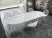 Table ovale extensible acier et bois MDF blanc Joni L 170/270 cm - Photo n°3