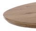 Table ovale extensible acier noir et bois de chêne Lina L 160/200 cm - Photo n°2