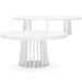 Table ovale extensible bois blanc Ritchi 150/300 cm - Photo n°2