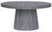 Table ovale extensible bois chêne gris Aleez - Photo n°1