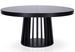 Table ovale extensible bois noir Ritchi 150/300 cm - Photo n°1