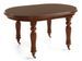 Table ovale extensible en bois d'acajou marron Castle 160/200/240 cm - Photo n°2