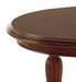 Table ovale extensible en bois d'acajou marron Castle 160/200/240 cm - Photo n°4