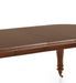 Table ovale extensible à roulettes en bois d'acajou marron Castle 160/200/240 cm - Photo n°6