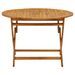 Table pliable de jardin 110 cm Bois d'acacia massif - Photo n°2