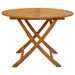 Table pliable de jardin 110 cm Bois d'acacia massif - Photo n°3