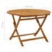 Table pliable de jardin 110 cm Bois d'acacia massif - Photo n°8