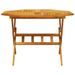 Table pliable de jardin Ø110x75 cm bois d'acacia solide - Photo n°4