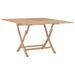 Table pliable de jardin 120x120x75 cm Bois de teck solide 2 - Photo n°1
