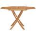 Table pliable de jardin 120x120x75 cm bois massif de teck - Photo n°3