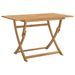 Table pliable de jardin 120x70x75 cm bois d'acacia solide - Photo n°1