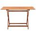 Table pliable de jardin 120x70x75 cm Bois d'eucalyptus solide 2 - Photo n°2