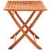 Table pliable de jardin 120x70x75 cm Bois d'eucalyptus solide 2 - Photo n°3