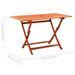 Table pliable de jardin 120x70x75 cm Bois d'eucalyptus solide 2 - Photo n°5