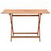 Table pliable de jardin 120x70x75 cm Bois d'eucalyptus solide - Photo n°2