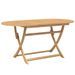 Table pliable de jardin 160x85x75 cm bois d'acacia solide - Photo n°6