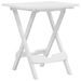 Table pliable de jardin 45,5x38,5x50 cm Blanc - Photo n°1