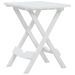 Table pliable de jardin 45,5x38,5x50 cm Blanc - Photo n°2