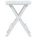 Table pliable de jardin 45,5x38,5x50 cm Blanc - Photo n°4