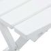 Table pliable de jardin 45,5x38,5x50 cm Blanc - Photo n°5