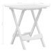 Table pliable de jardin 45,5x38,5x50 cm Blanc - Photo n°7