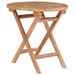 Table pliable de jardin 45 cm Bois de teck solide - Photo n°1