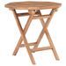 Table pliable de jardin 45x45x45 cm Bois de teck solide - Photo n°1