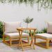 Table pliable de jardin 50x36x60 cm bois d'acacia solide - Photo n°3