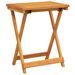 Table pliable de jardin 50x36x60 cm bois d'acacia solide - Photo n°6