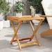 Table pliable de jardin 50x50x50 cm bois d'acacia solide - Photo n°1