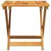 Table pliable de jardin 50x50x50 cm bois d'acacia solide - Photo n°4