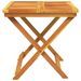 Table pliable de jardin 50x50x50 cm bois d'acacia solide - Photo n°5