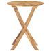 Table pliable de jardin Ø 60 cm Bois de teck solide - Photo n°3