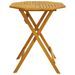 Table pliable de jardin Ø70x75 cm bois d'acacia massif - Photo n°5