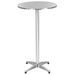 Table pliable de jardin Argenté 60x(70-110) cm Aluminium - Photo n°1