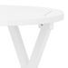 Table pliable de jardin blanc Ø 46 cm bois d'acacia solide - Photo n°5